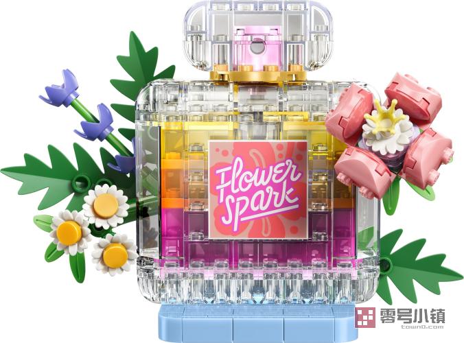 31383： 鲜花装饰香水瓶