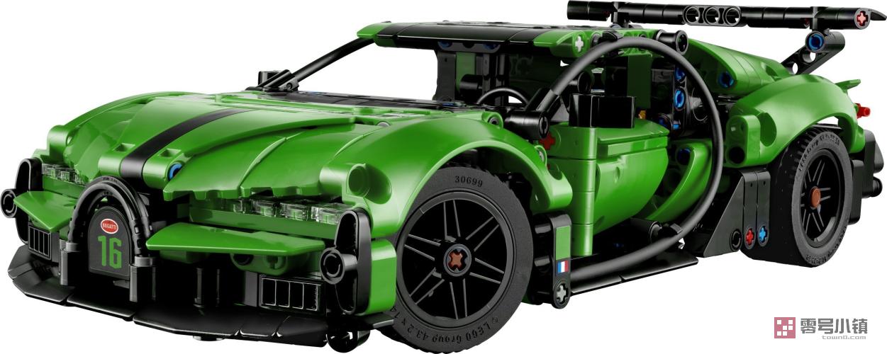 42241： 绿色布加迪Chiron Pur Sport超级跑车